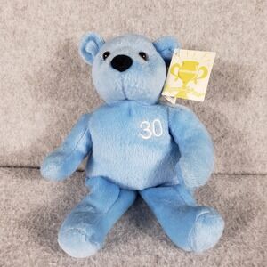 Nutrisystem 30 lb Community Bear Plush Blue Weight Loss Milestone Y2K Mascot Toy